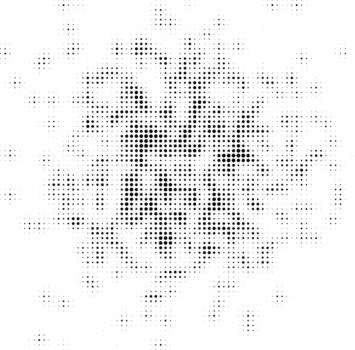 Halftone Dot Explosion Abstract Background Gradient Dotted Texture with Organic Scatter Pattern, Modern Retro Pop Art Inspired Minimal Black Dots on White vector