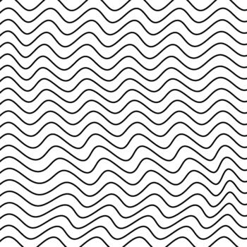 Thin Wavy Line Seamless Abstract Pattern Minimal Black and White Distorted Wave Background for Modern Graphic Design, Wallpapers, Web Banners and Decorative Textures vector