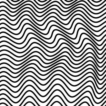 Dense Thin Wavy Line Seamless Pattern Abstract Curved Fluid Wave Background in Black and White, Minimal Optical Texture for Wallpapers, Branding and Digital Artwork vector