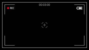 uppslukande kamera inspelning skärm visa terar ett aktiva rec indikator, dynamisk tidskod, och inramning guider, idealisk för modern multimedia projekt video