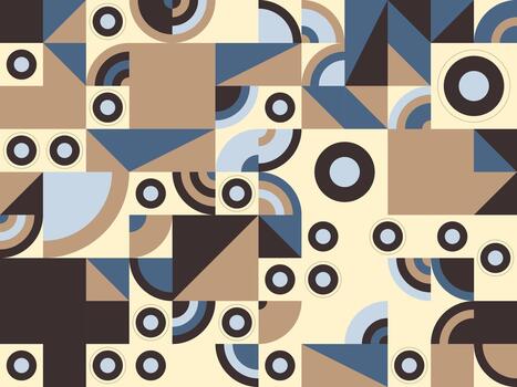 geométrico composición presentando círculos y triangulos en un moderno resumen estilo vector