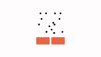 en fyrkant med prickar på den och en vit bakgrund video