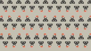 en mönster med många annorlunda former och färger video