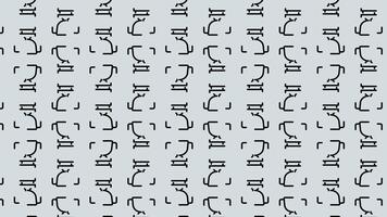 en mönster med många annorlunda symboler på den video