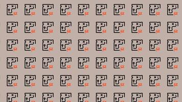 en mönster med många annorlunda brev på den video