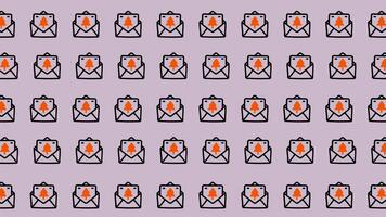 e-post marknadsföring kampanj en visuell representation av inkorg överbelastning. video