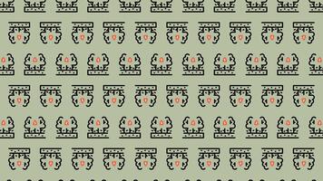 ett abstrakt mönster med en massa av annorlunda former video