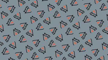 A pattern with red and black triangles on it video