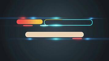Abstract Digital Light Motion Graphics with Glowing Lines and Dynamic Elements video