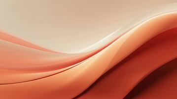 astratto fluente onde nel caldo toni con liscio movimento e dinamico curve nel un' professionale digitale interpretazione video