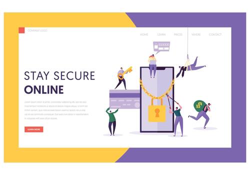 Phone Internet Payment Password Security Web Page vector