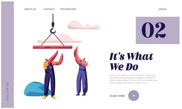 Builder Man Building Architecture Construction vector