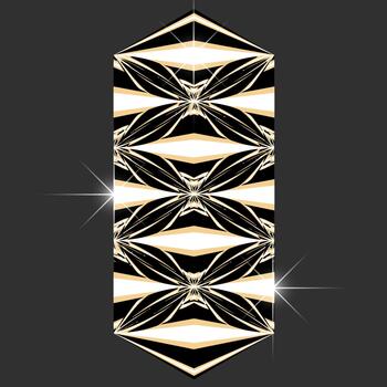 aislado 3d elemento en retro-futurista y2k estilo, como el cromo, lustroso oro. conos frente vector