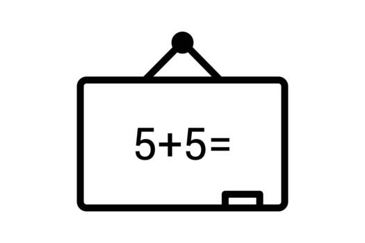 pizarron icono. utilizar para ui y móvil aplicaciones colegio tablero icono. vector