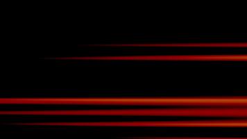 dinamico rosso e arancia velocità Linee la creazione di un' futuristico leggero pista effetto su un' buio sfondo per moderno design concetti video
