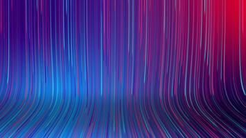 beschwingt Neon- Licht Wanderwege fließend vertikal und geschwungen in ein nahtlos Fußboden Gradient, Erstellen ein dynamisch futuristisch Digital Hintergrund mit ein energisch Cyberpunk Stimmung. video