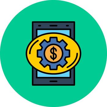 Setting Crystal Line Motif vector