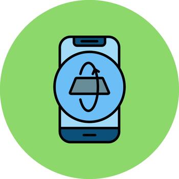 Tilt sensor Crystal Line Motif vector