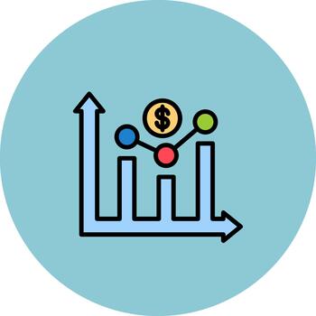 comercio suave curva característica vector