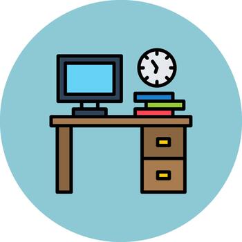 Workspace High-Tech Shape Pattern vector