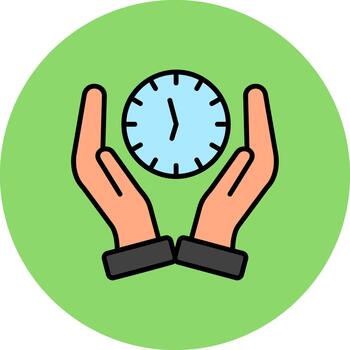 Hands Neon Display Fragment vector