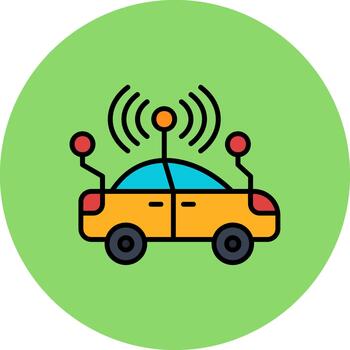 Smart Car Advanced Frame Element vector