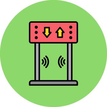 Security Gate Frosted Pixel Unit vector