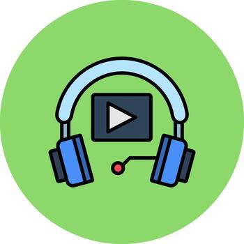 Language Subtle Stroke Patch vector