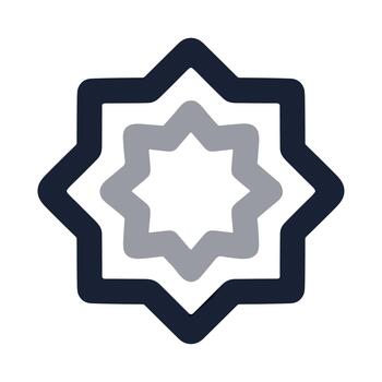 plano diseño en capas estrella forma decorativo elemento sencillo ornamento gráfico vector