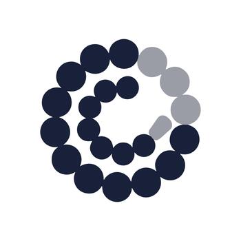 moderno geométrico circulo fluir estructura forma pelota arreglo elemento diseño vector