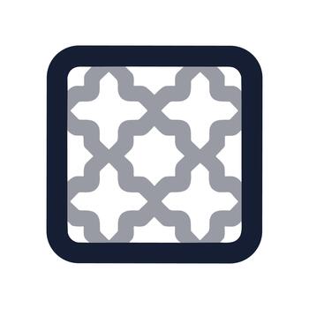 plano diseño marroquí geométrico modelo loseta forma con frontera decoración vector