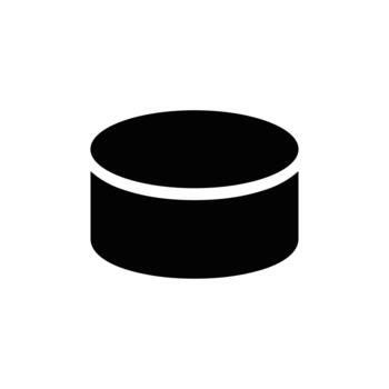 sencillo plano base de datos servidor almacenamiento símbolo firmar forma icono vector