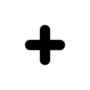 minimalista sencillo más firmar adición símbolo forma gráfico elemento vector