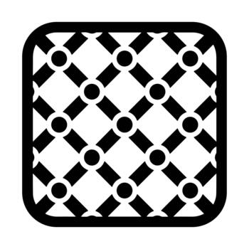 sencillo contorno geométrico enrejado modelo con circulo punto icono ilustración vector