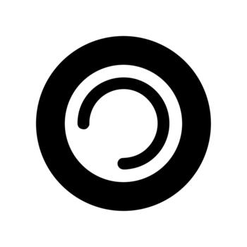 sencillo plano diseño concéntrico circulo anillo forma gráfico elemento vector