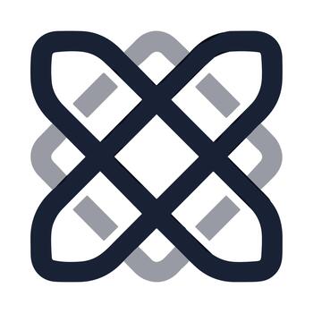 moderno enclavamiento lazo nudo forma símbolo resumen diseño elemento vector