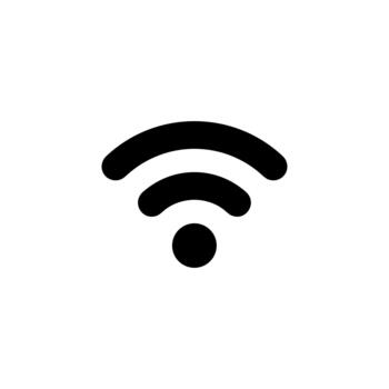 sencillo plano diseño Wifi conexión señal icono para web y aplicación vector