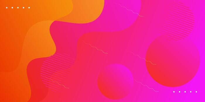 Abstract wave background with pink and orange gradient design. Simple paper cutout with shadow pattern. EPS10 . vector