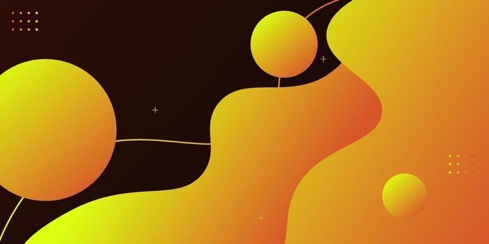 Orange abstract wave background. Trendy overlapping wave pattern design on a dark background. eps10 vector