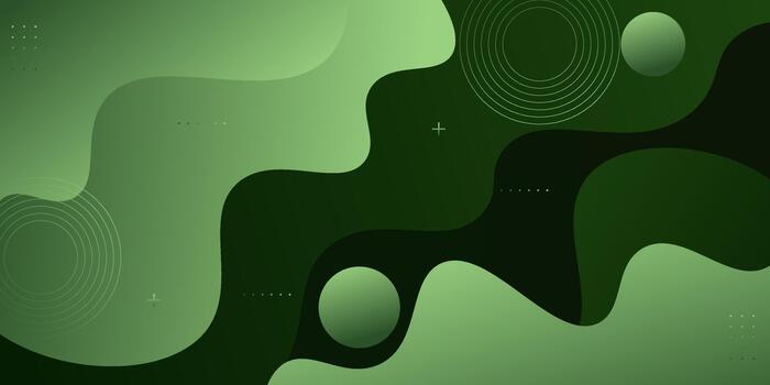 Abstract minimalist green wave background. Trendy shapes, flowing patterns, design elements. EPS10. vector