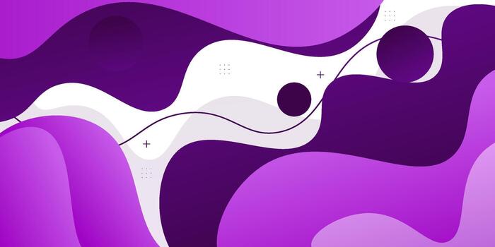 Trendy purple abstract wave background. Simple wave pattern banner on a white background. EPS10. vector