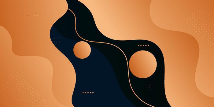 Abstract background with orange and blue gradient concept. Simple wave pattern background design. EPS10. vector