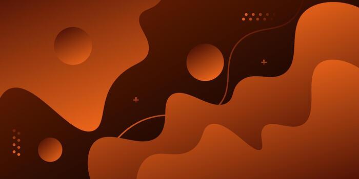 Orange flowing wave abstract banner background. Simple and trendy pattern background concept. eps10 vector