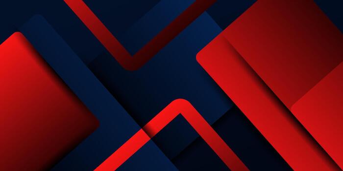 Abstract simple red and blue gradient illustration background with 3D appearance, overlapping boxes with shadows. Eps10 vector