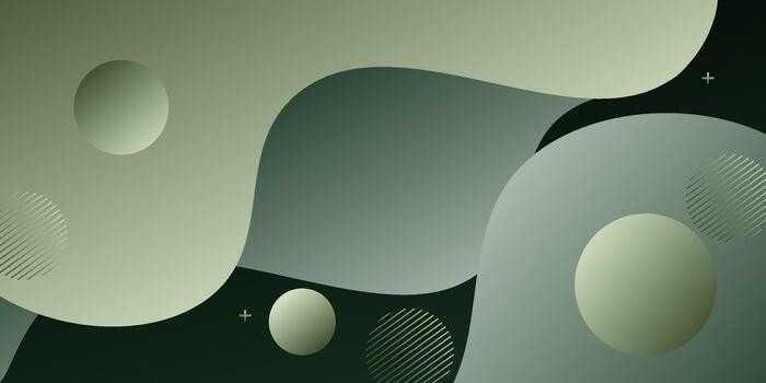 Abstract green wave background with overlapping shape pattern. Green background with shadow design. Eps10 vector