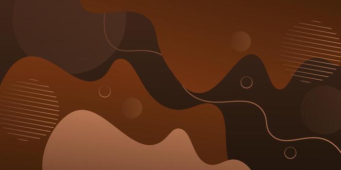 marrón ondulado líquido resumen antecedentes. de moda superposición ola modelo diseño. eps10 vector