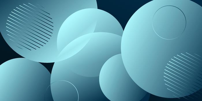 Abstract geometric background with blue gradient color element design. Simple and trendy circles. eps10 vector