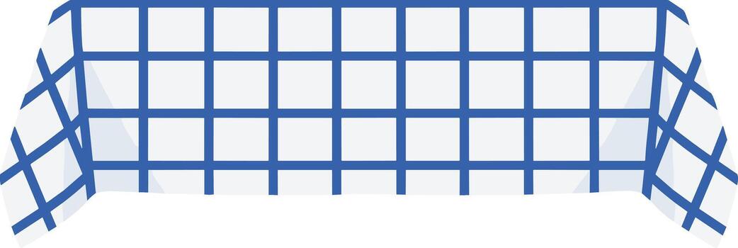 Blue geometric grid net structure isolated on a white background vector