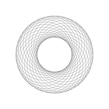 Abstract Spirograph Circle Pattern vector