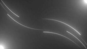 white color glowing neon wavy lines moving diagonally in opposite directions hi tech design loop able geometrical background video